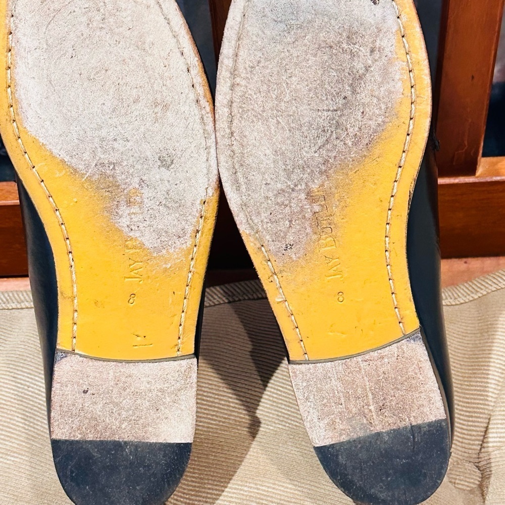 Jay Butler’s Horse Bit Black Leather Loafers with Gold Buckle. - Picture 8 of 15